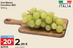 Carrefour Express Uva Bianca Carrefour BIO offerta