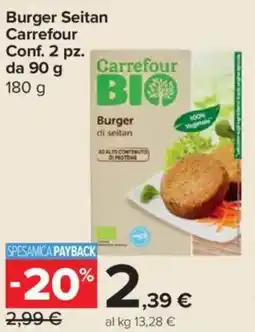 Carrefour Express Burger Seitan Carrefour offerta