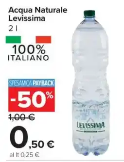 Carrefour Express Acqua Naturale Levissima offerta