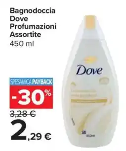 Carrefour Express Bagnodoccia Dove Profumazioni Assortite offerta