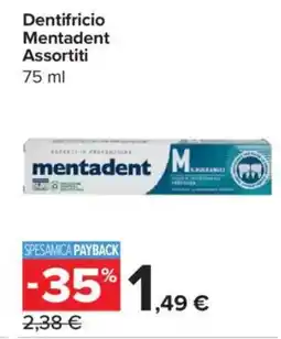 Carrefour Express Dentifricio Mentadent Assortiti offerta