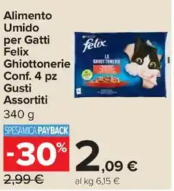 Carrefour Express Alimento Umido per Gatti Felix Ghiottonerie offerta