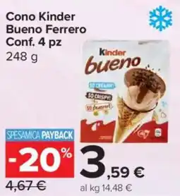 Carrefour Express Cono Kinder Bueno Ferrero offerta