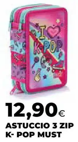 Ipercoop Astuccio 3 zip k-pop must offerta