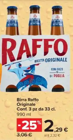 Carrefour Express Birra Raffo Originale offerta