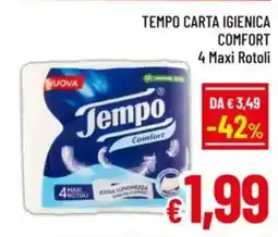 A&O Tempo carta igienica comfort offerta