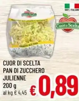 A&O Cuor di scelta pan di zucchero julienne offerta