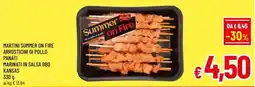 A&O Martini summer on fire arrosticini di pollo panati marinati in salsa bbq kansas offerta