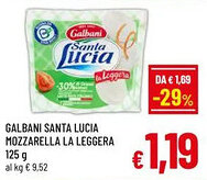 A&O Galbani santa lucia mozzarella la leggera offerta