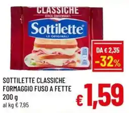 A&O Sottilette classiche formaggio fuso a fette offerta
