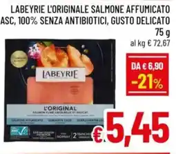 A&O Labeyrie l'originale salmone affumicato asc, 100% senza antibiotici, gusto delicato offerta