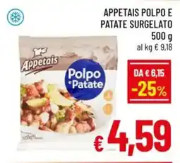 A&O Appetais polpo e patate surgelato offerta