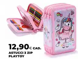 Extracoop Astucci 3 zip playtoy offerta