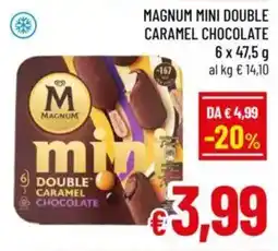 A&O Magnum mini double caramel chocolate offerta
