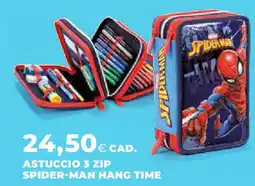 Extracoop Astuccio 3 zip spider-man hang time offerta