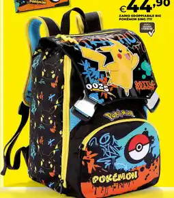 Extracoop Zaino sdoppiabile big pokémon sing it!! offerta