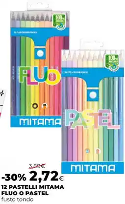 Extracoop 12 pastelli mitama fluo o pastel offerta