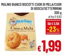 A&O Mulino bianco biscotti cuor di mela/cuor di bosco/settembrini offerta