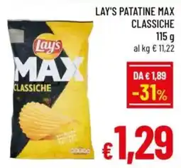A&O Lay's patatine max classiche offerta