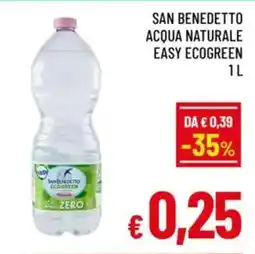 A&O San benedetto acqua naturale easy ecogreen offerta