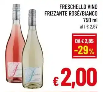 A&O Freschello vino frizzante rosé/bianco offerta