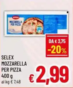 A&O Selex mozzarella per pizza offerta
