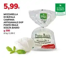 Basko Mozzarella di bufala campana artigianale dop ponte reale SCELTA BASKO offerta