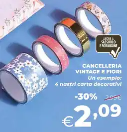 Extracoop Cancelleria vintage e fiori offerta