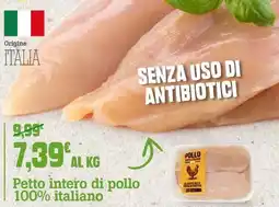 Banco Fresco Petto intero di pollo 100% italiano offerta
