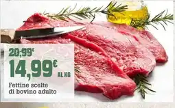 Banco Fresco Fettine scelte di bovino adulto offerta