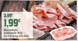 Banco Fresco Mortadella nazionale offerta