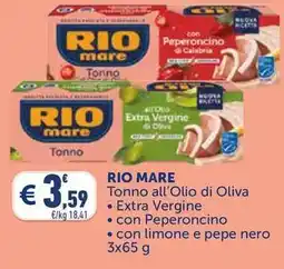 Spazio Conad RIO MARE Tonno all'Olio di Oliva offerta