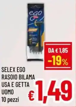 A&O Selex ego rasoio bilama usa e getta uomo offerta