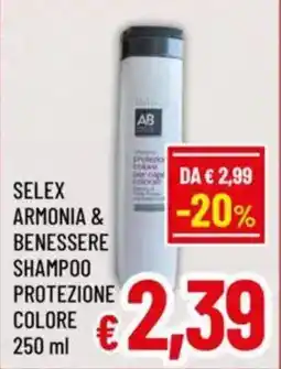 A&O Selex armonia & benessere shampoo protezione colore offerta