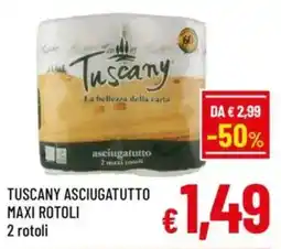 A&O Tuscany asciugatutto maxi rotoli offerta