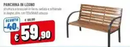 A&O Panchina in legno offerta