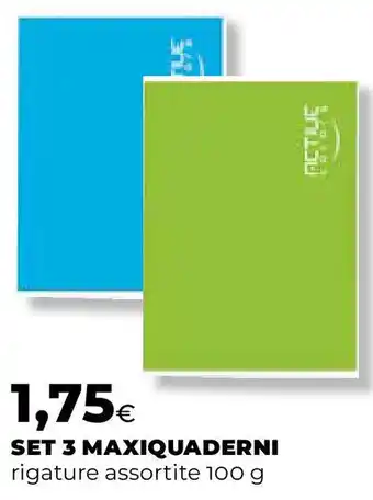Extracoop Set 3 maxiquaderni offerta