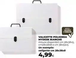 Extracoop Valigette polionda mydesk bianche offerta