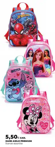 Ipercoop Zaini asilo premium licenze assortite offerta