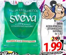 Il Genio Supermercato Sveva acqua minerale effervescente naturale offerta