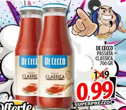 Il Genio Supermercato De cecco passata classica offerta