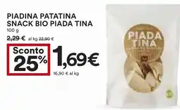 Coop Piadina patatina snack bio piada tina offerta
