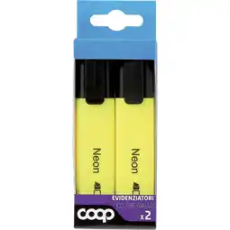 Coop 2 EVIDENZIATORI GIALLI COOP offerta