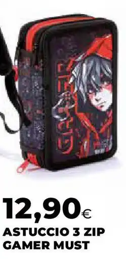 Ipercoop Astuccio 3 zip gamer MUST offerta