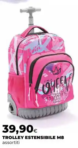 Ipercoop Trolley estensibile M8 assortiti offerta