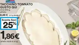 Coop Tacchino tonnato gusto qui offerta