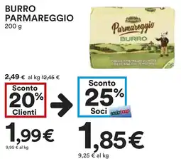 Coop Burro parmareggio offerta