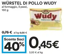 Coop Würstel di pollo WUDY offerta