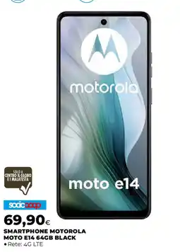 Ipercoop Smartphone motorola moto E14 64GB black offerta