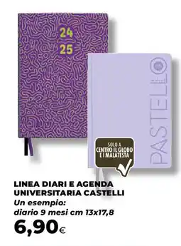Ipercoop Linea diari e agenda universitaria castelli offerta